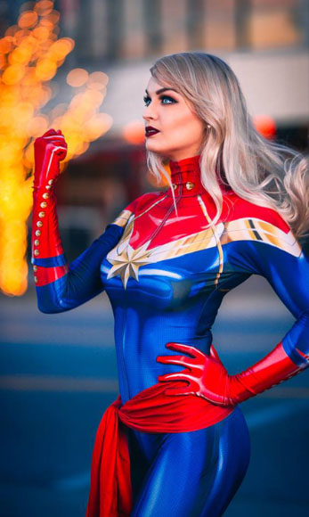 captain marvel cosplay suits